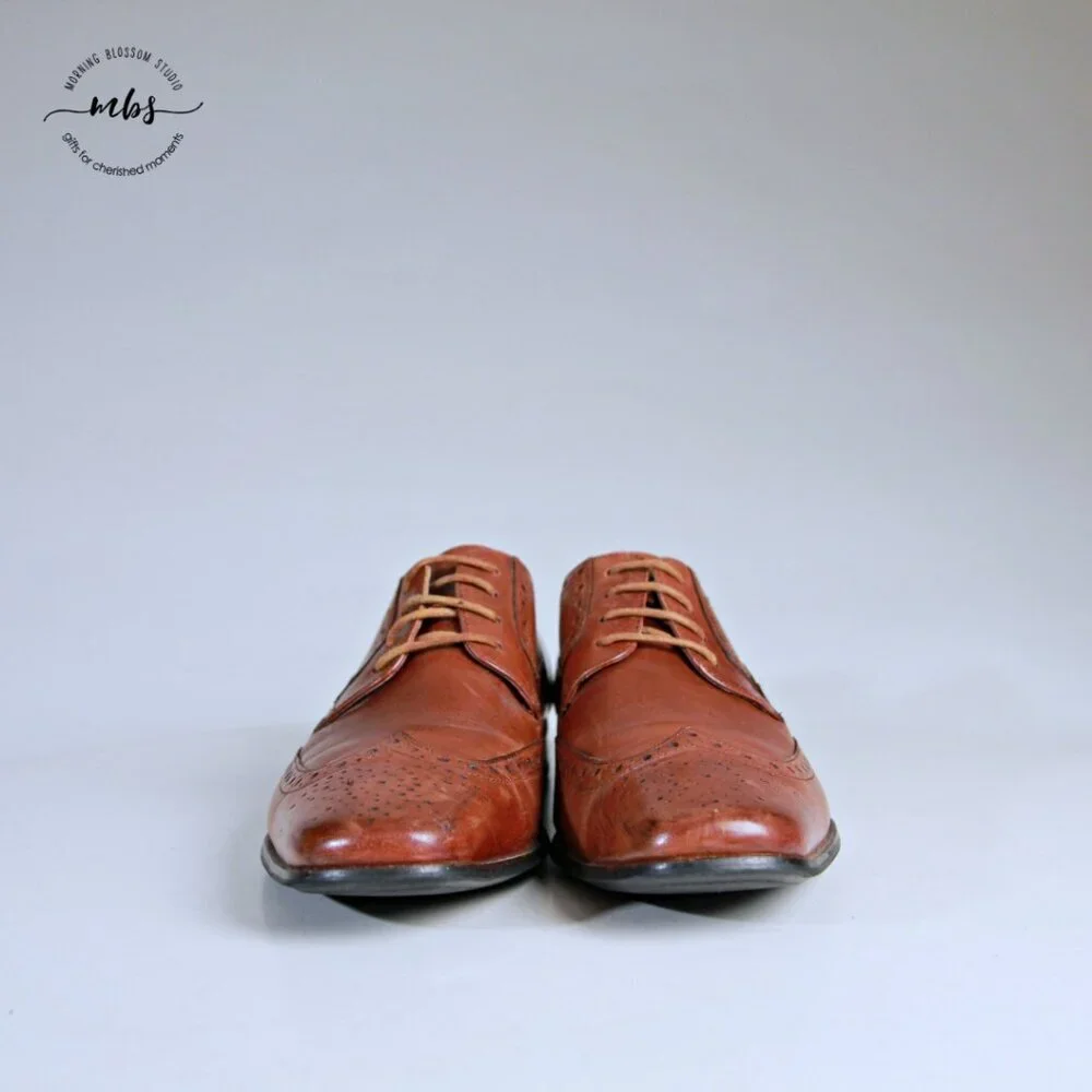 Stacy Adams Garrison Leather Wing‎ Tip Oxfords Brown Men 9.5